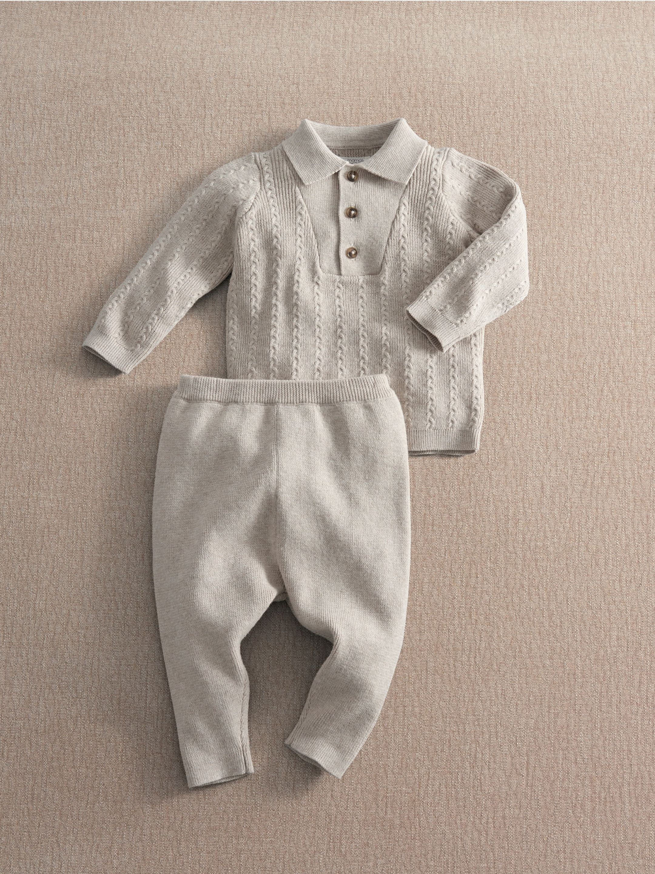 2-Piece Knit Set Baby Gift Set with Socks & Bear Comforter image number 3